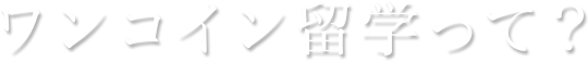 ワンコイン留学って？